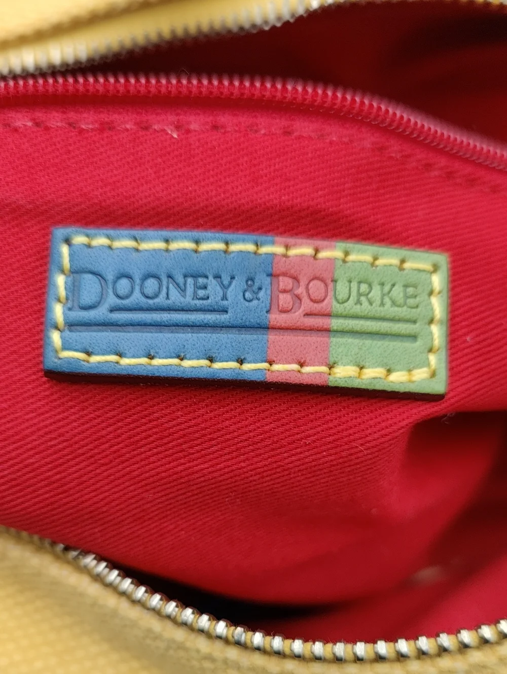 Dooney & Bourke Yellow Canvas Y2K Satchel